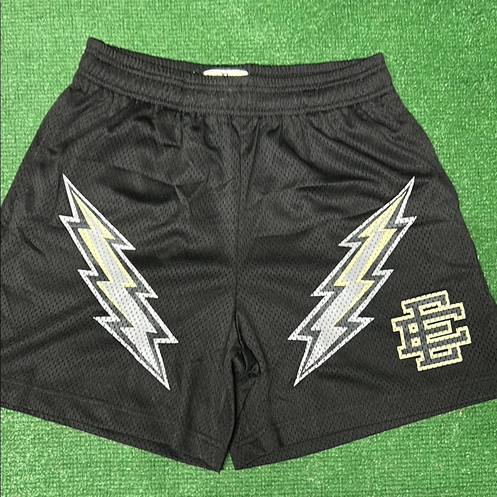 Eric Emanuel lightning bolt shorts